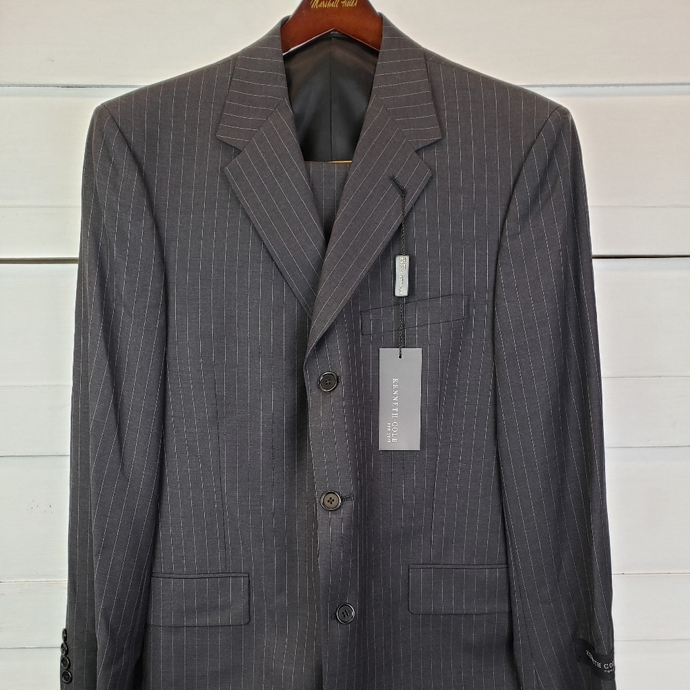 Kenneth Cole pinstripe suit